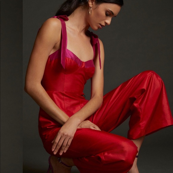 Anthropologie Pants - Anthropologie Seamed Wide-Leg Jumpsuit Hutch